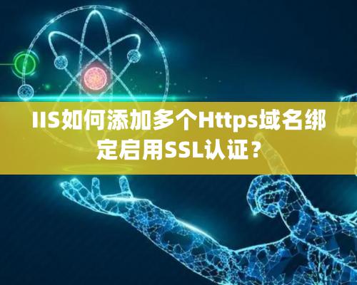 IIS如何添加多个Https域名绑定启用SSL认证？